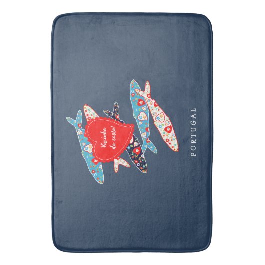 Portugese sardines badmat (Voorkant Verticaal)