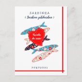 Portugese sardines briefkaart (Voorkant)