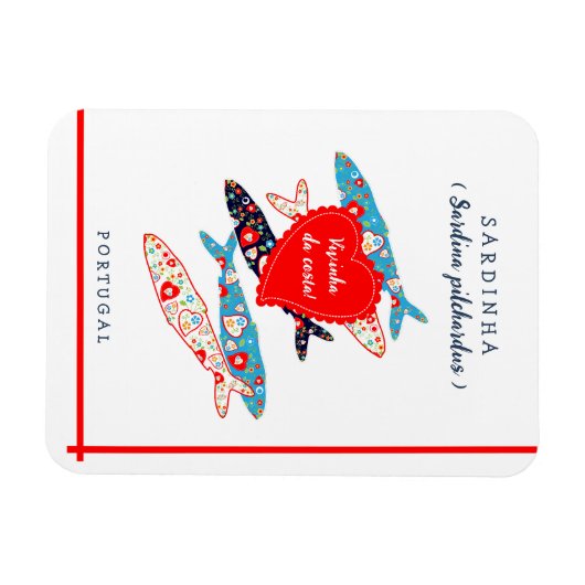 Portugese sardines magneet (Horizontaal)