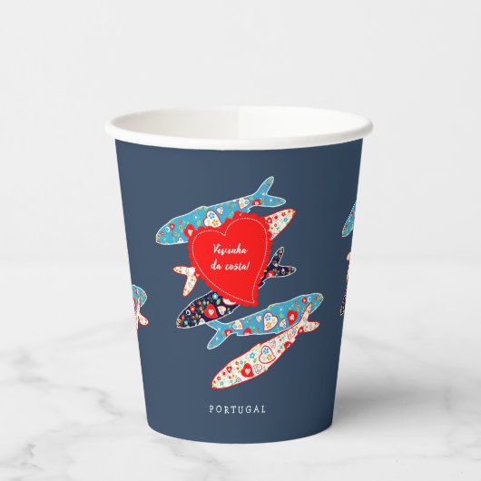 Portugese sardines papieren bekers (Links)