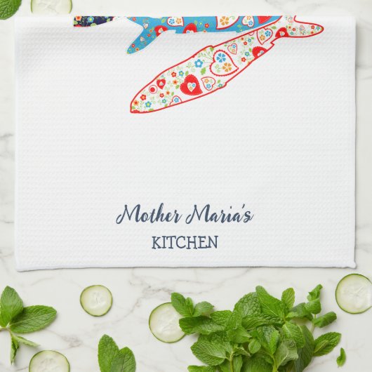 Portugese sardines theedoek (Gevouwen)