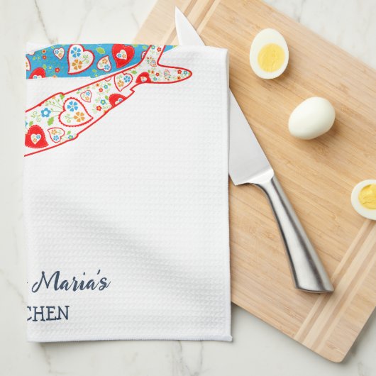 Portugese sardines theedoek (Quarter Fold)