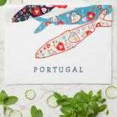 Portugese sardines theedoek (Gevouwen)