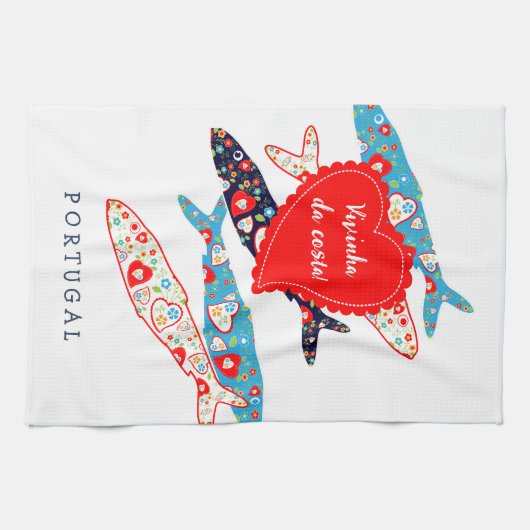 Portugese sardines theedoek (Horizontaal)