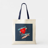 Portugese sardines tote bag (Achterkant)
