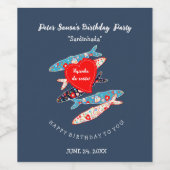 Portugese sardines wijn etiket (Enkel label)