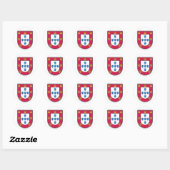 Portugese schild ronde sticker (Vel)
