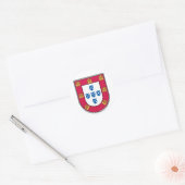 Portugese schild ronde sticker (Envelop)
