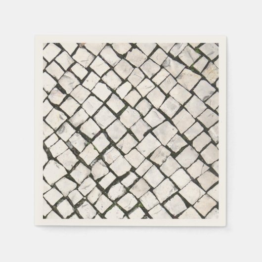 Portugese Sidewalk / Calçada Portuguesa Servetten (Voorkant)