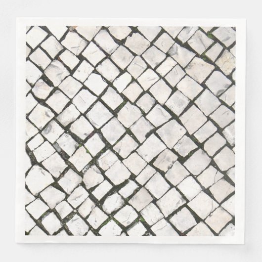 Portugese Sidewalk / Calçada Portuguesa Servetten (Voorkant)