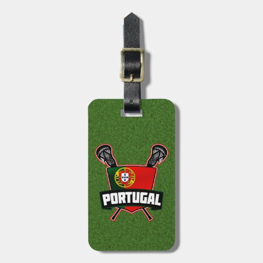 Portugese Sjabloon Lacrosse Bagagelabel (Voorkant verticaal)