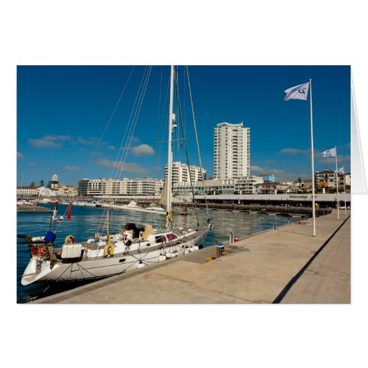 Portugese stad en jacht (Voorkant Horizontaal)