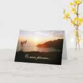 Portugese sympathiekaart/condolencias: kaart (Gele Bloem)