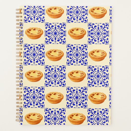 Portugese Taart en Tegels Planner (Voorkant)
