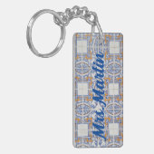  Portugese Tegel #1 Onderwijs Sleutelhanger (Voorkant Links)