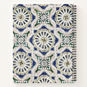 Portugese Tegel Azulejo Colorful Geometric Recipip Notitieboek (Achterkant)