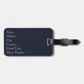 Portugese tegel bagagelabel (Achterkant horizontaal)