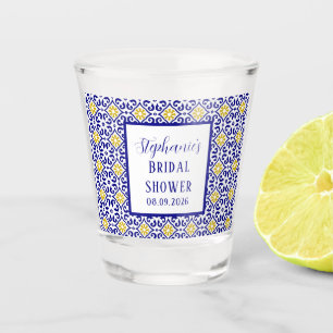 Portugese Tegel Blauwe Mediterrane Bruiloft Shot Glas