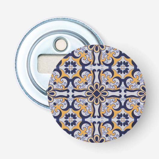 Portugese tegel button flesopener (Voorkant)