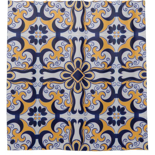 Portugese tegel douchegordijn (Voorkant)