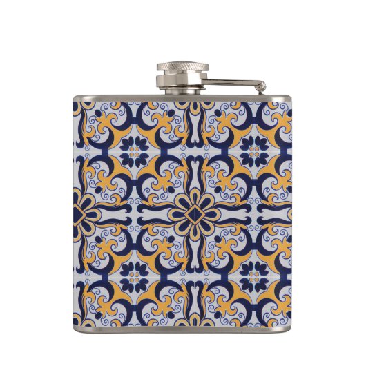 Portugese tegel heupfles (Achterkant)