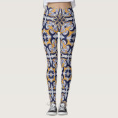 Portugese tegel leggings (Voorkant)