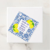 Portugese Tegel Lemon Mediterrane Bruidsdouche Bedankjes Labels (In situ)
