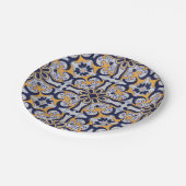 Portugese tegel papieren bordje (Gekanteld)