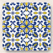 Portugese Tegel Pattern Azulejo Decorative Bier Onderzetter (Voorkant)