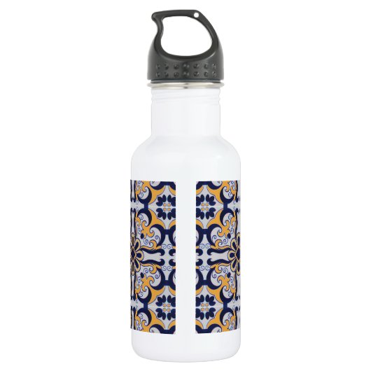 Portugese tegel waterfles  (Achterkant)