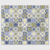 Portugese Tegelpatroon Cadeaupapier (Vlak)