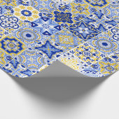 Portugese Tegelpatroon Cadeaupapier (Hoek)
