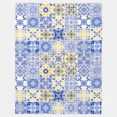 Portugese Tegelpatroon  Fleece Deken (Voorkant)