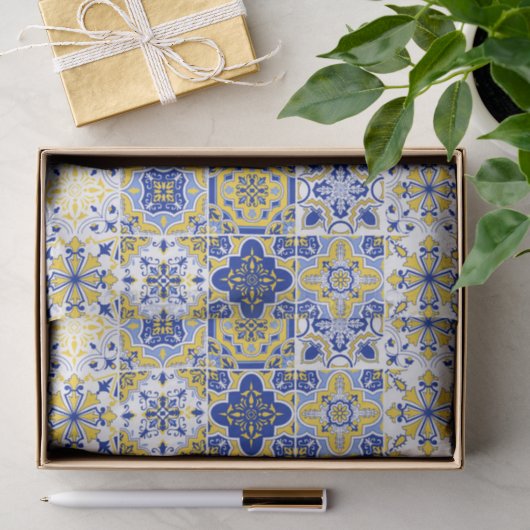 Portugese Tegelpatroon Tissuepapier (Geschenk)