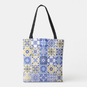 Portugese Tegelpatroon  Tote Bag (Achterkant)