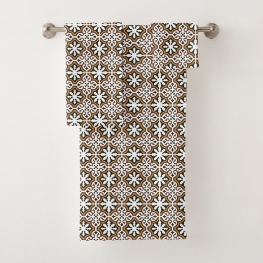 Portugese tegels 3 bad handdoek (Insitu)