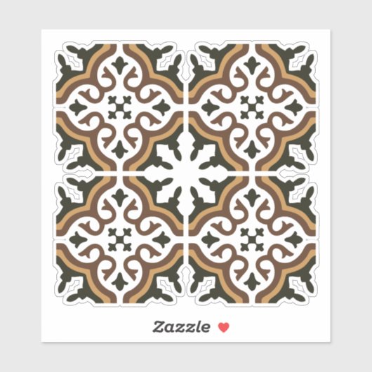 Portugese tegels 3 sticker (Vel)