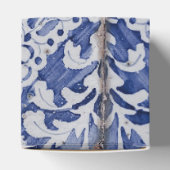 Portugese tegels - Azulejo Blue en White Floral Bedankdoosjes (Bovenkant)