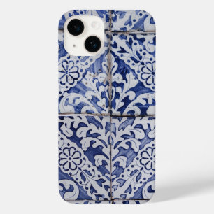 Portugese tegels - Azulejo Blue en White Floral Case-Mate iPhone 14 Hoesje