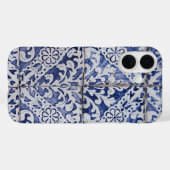 Portugese tegels - Azulejo Blue en White Floral Case-Mate iPhone Case (Achterkant (horizontaal))