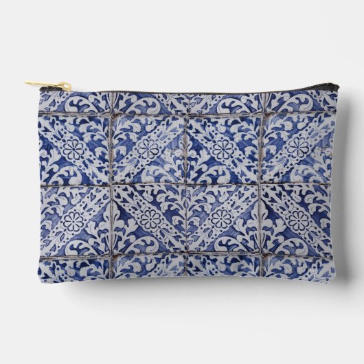 Portugese tegels - Azulejo Blue en White Floral Etui (Voorkant)