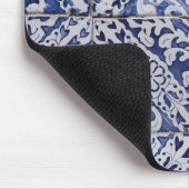 Portugese tegels - Azulejo Blue en White Floral Muismat (Hoek)