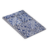 Portugese tegels - Azulejo Blue en White Floral Notitieboek (Rechterzijde)