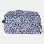 Portugese tegels - Azulejo Blue en White Floral Toilettasje (Voorkant)
