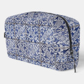 Portugese tegels - Azulejo Blue en White Floral Toilettasje (Rechterhoek)