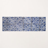 Portugese tegels - Azulejo Blue en White Floral Yogamat (Voorkant (horizontaal))