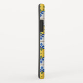 Portugese tegels - Azulejo Blue en Yellow Pattern Case-Mate iPhone Case (Achterkant/rechts)