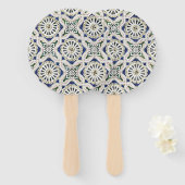 Portugese tegels - Azulejo Colorful Geometric Handwaaier (Voorkant en achterkant)