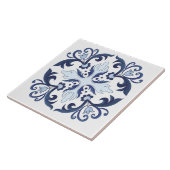 Portugese tegels, azulejo keramische tegel tegeltje (Zijkant)