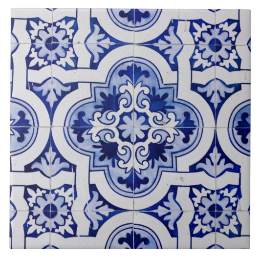 Portugese tegels,azulejo tegeltje (Voorkant)